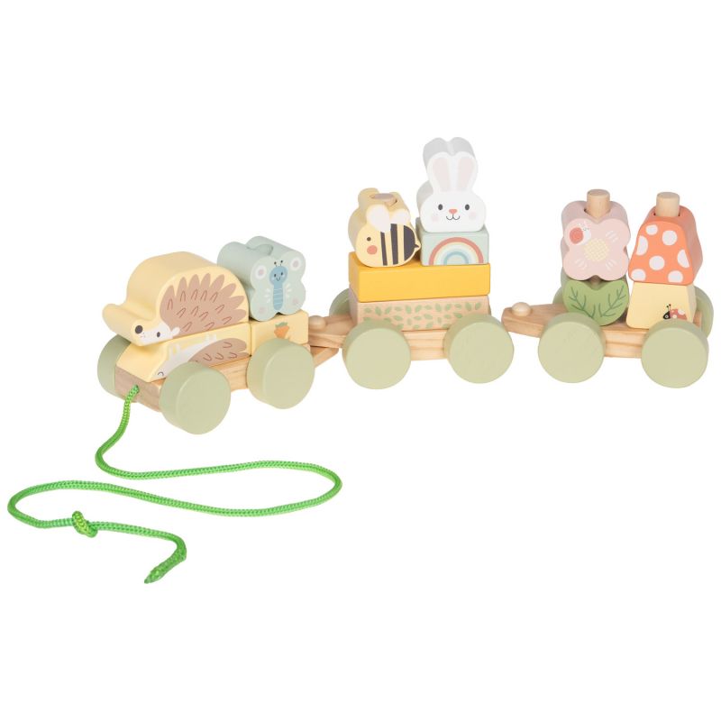 Petit train à empiler et tirer en bois Amadeus Les Petits Produit 1