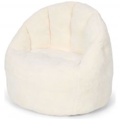 Pouf bouclette Soft White - Little Dutch