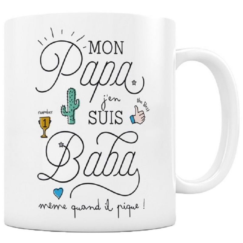 Mug Mon papa j'en suis baba Créa Bisontine