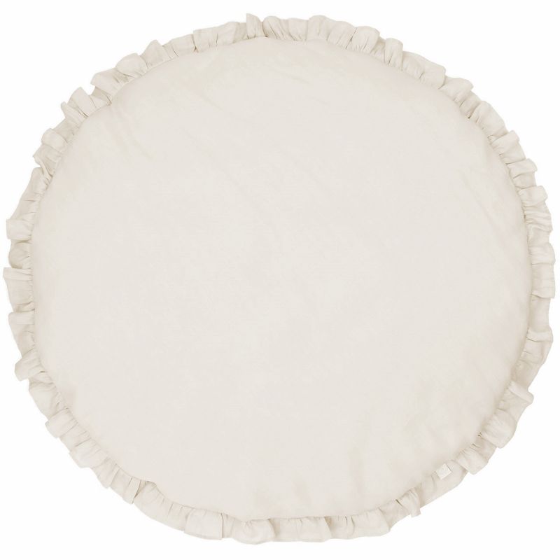 Tapis de jeu à volants écru Pure nature Cotton&Sweets