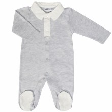 Pyjama léger Grey Birds (6 mois : 68 cm)  par Les Rêves d'Anaïs