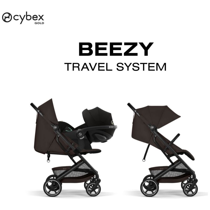 Poussette Compacte et Citadine Beezy 2026 Châssis Noir Chocolate Brown Cybex Produit 4