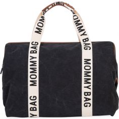 Sac à langer Mommy bag signature Canvas noir - Childhome