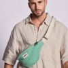Sac banane Olivia Rayures Fines Vert Hindbag Ambiance 2