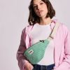 Sac banane Olivia Rayures Fines Vert Hindbag Ambiance 5