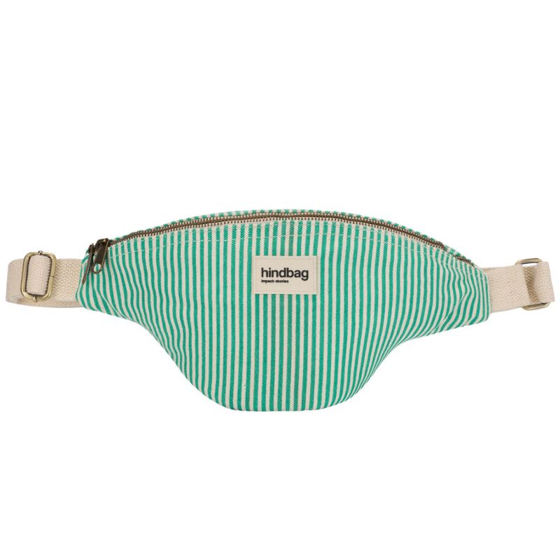 Sac banane Olivia Rayures Fines Vert Hindbag Produit 1