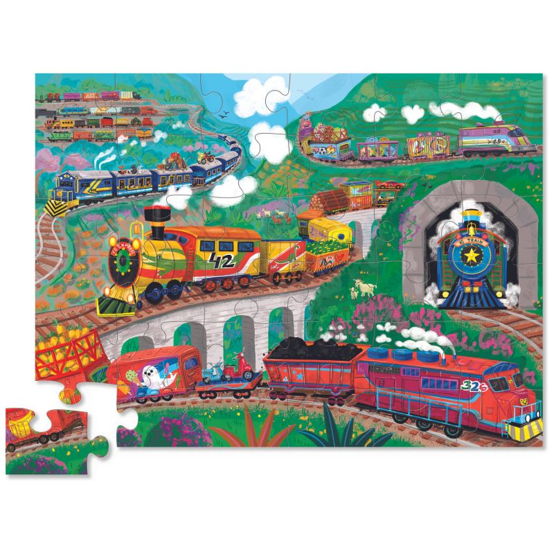 Puzzle Les trains (36 pièces) - Reconditionné Crocodile Creek Produit 3