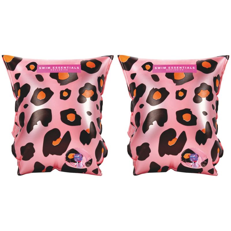Brassards de natation Léopard rose et doré (2-6 ans) Swim Essentials Produit 1