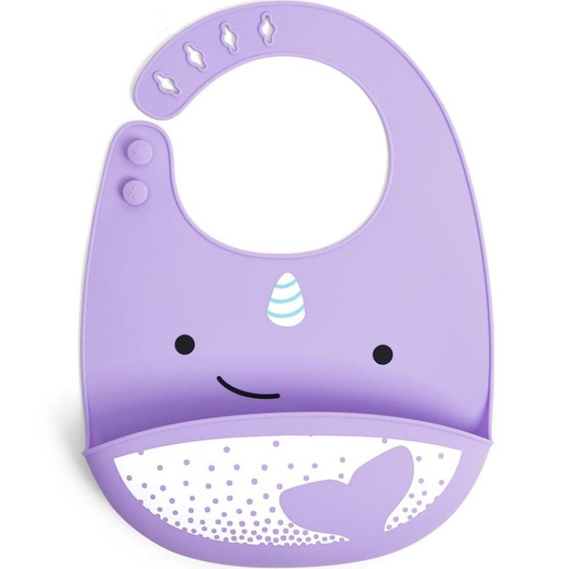 Bavoir Silicone Zoo Narval Skip Hop