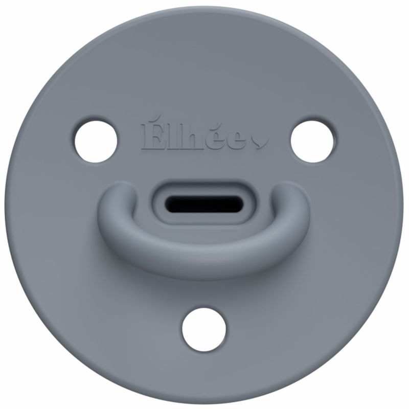 Sucette physiologique Choochoo Blue Grey (0-6 mois) Elhée Produit 1