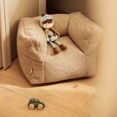 Fauteuil pouf Teddy Warm Sand