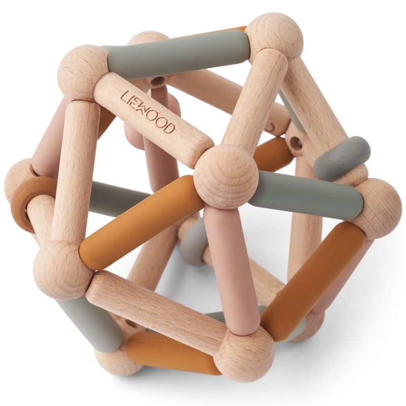 Balle de préhension 2 en 1 Annemette Mustard Multi Mix - Reconditionné Liewood Produit 1