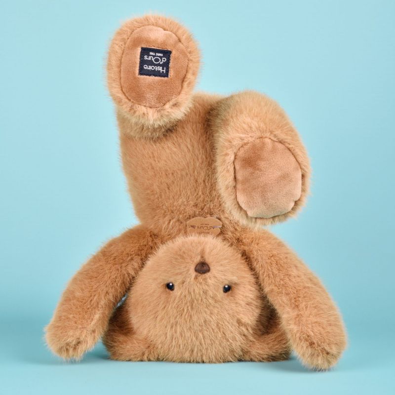 Peluche ours Clémentin Praline Cacahuète (38 cm) Histoire d'Ours Ambiance 2