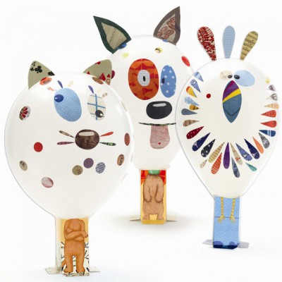 Gonfler et colorier Animo ballon Djeco