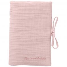 Protège-carnet de santé gaze de coton pétale - BB & Co