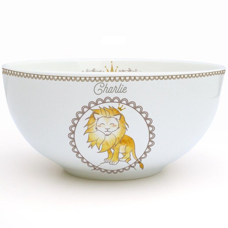 Bol en porcelaine Lion (personnalisable) Gaëlle Duval