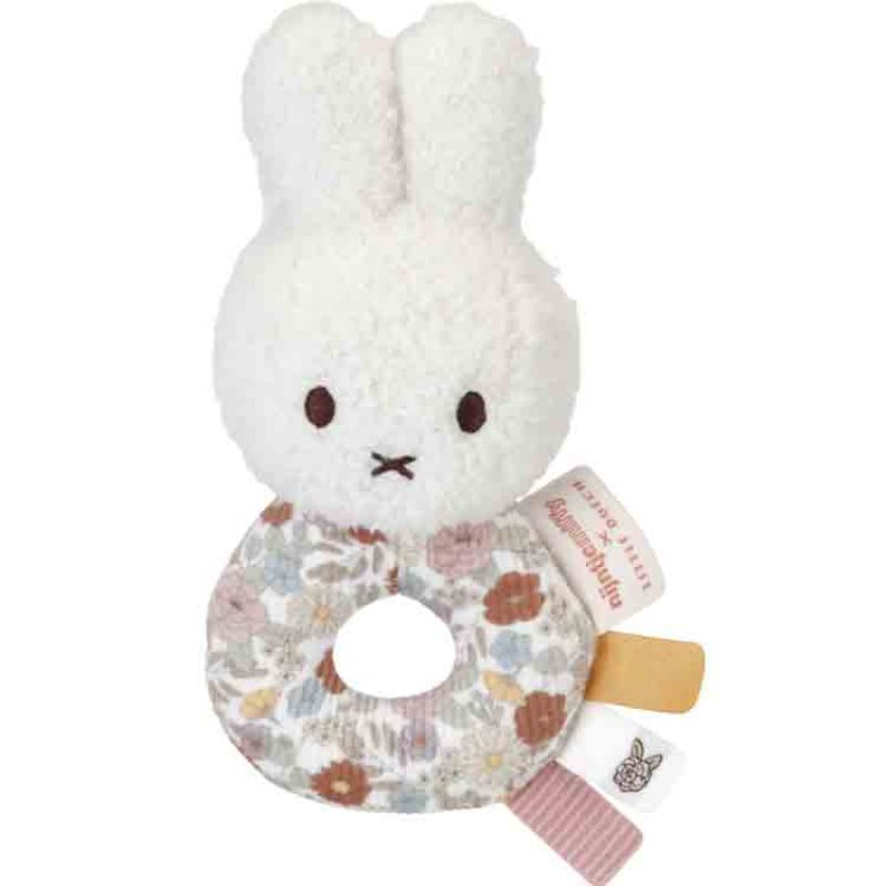 Hochet lapin Miffy Vintage Flowers Little Dutch