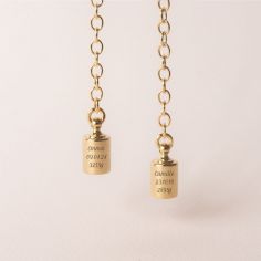 Collier Mes Petits Poids personnalisable (plaqué or jaune) - Mon Petit Poids