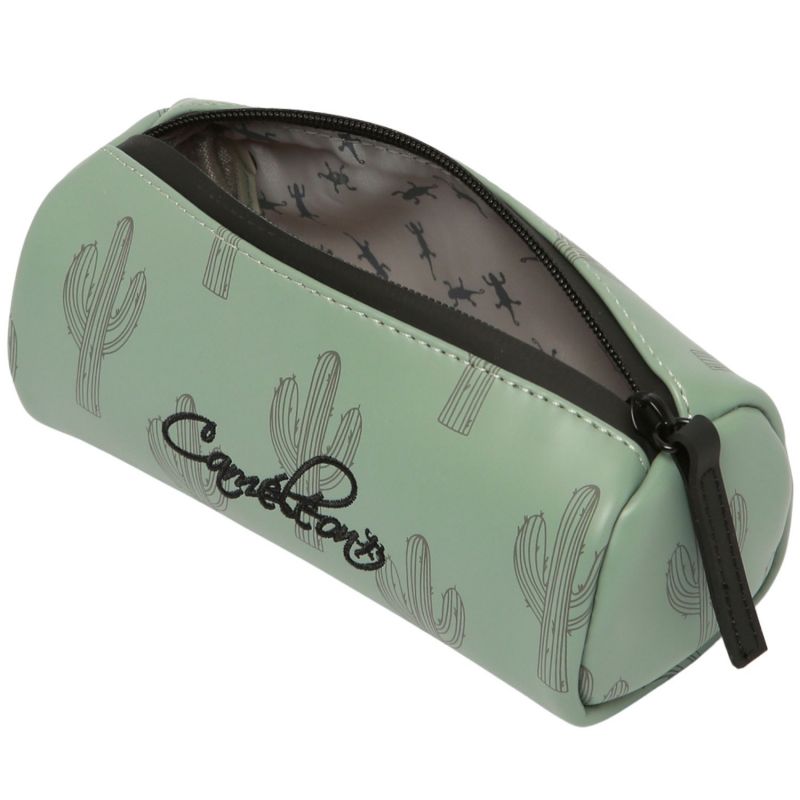 Trousse 1 compartiment Green Cactus Caméléon Produit ouvert 3