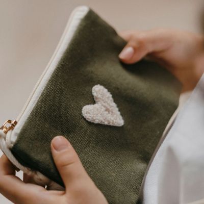 Porte-monnaie Love vert