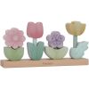 Puzzle fleurs à empiler en bois FSC Fairy Garden  par Little Dutch