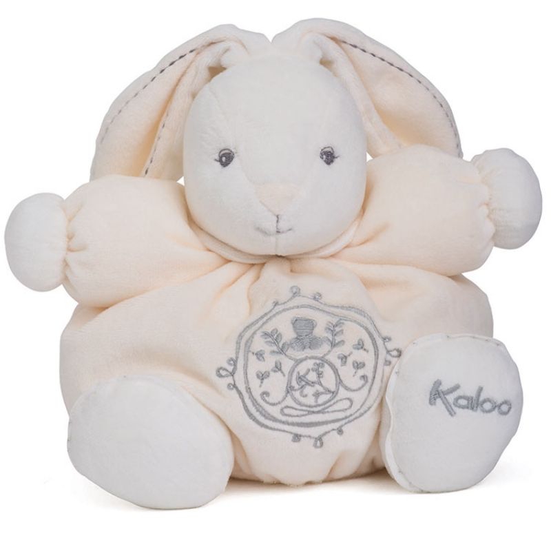 Coffret peluche Patapouf lapin crème Perle (25 cm) Kaloo