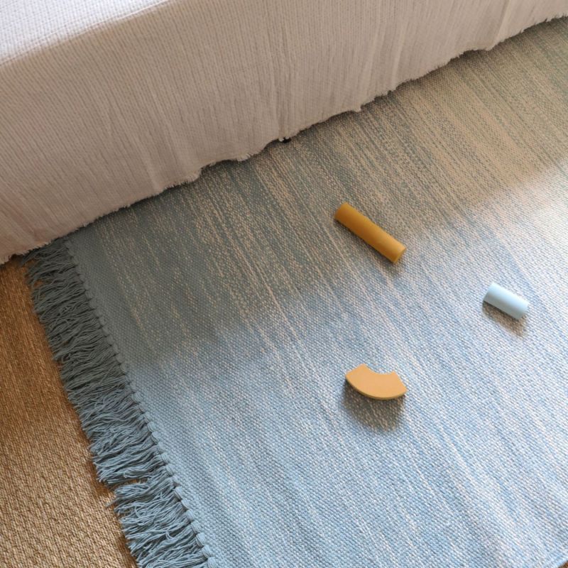 Tapis rectangulaire Kirthy Bleu (100 x 150 cm) Nattiot Ambiance 2