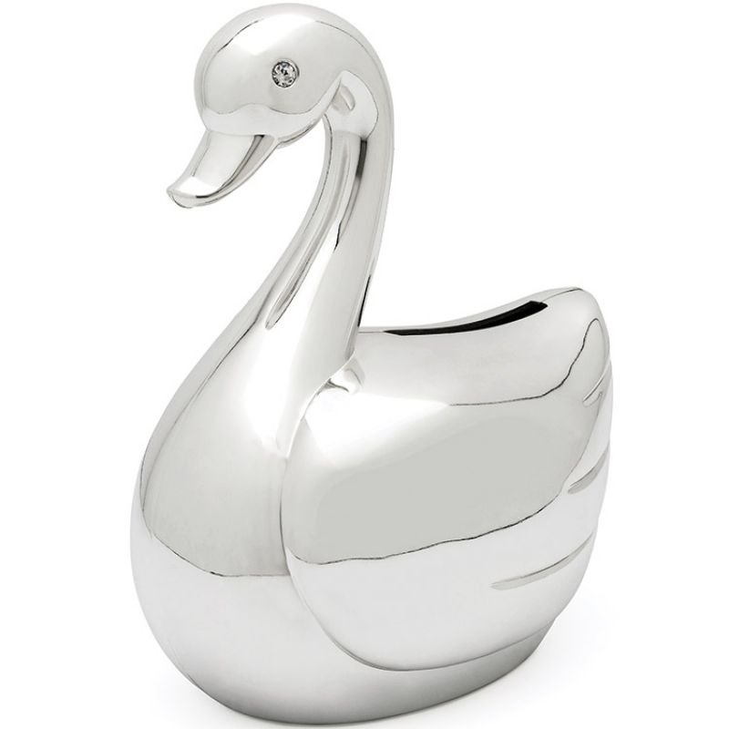 Tirelire Cygne (personnalisable) Zilverstad