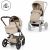Variation Beige du produit Poussette tout-terrain Talos S 2026 avec nacelle pliable Almond Beige de la marque Cybex