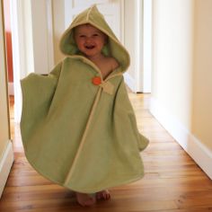 Cape de bain tortue menthalo personnalisable (0-5 ans)