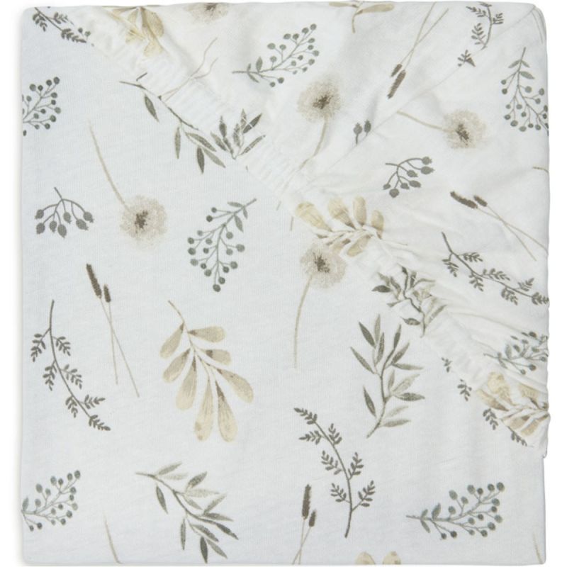 Drap housse en coton Wild Flowers (40 x 80 cm) Jollein