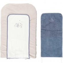 Matelas à langer avec 2 serviettes Bao et Wapi (45 x 70 cm)  par Noukie's