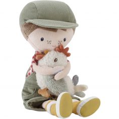 Poupée Jim ferme avec poule (35 cm)