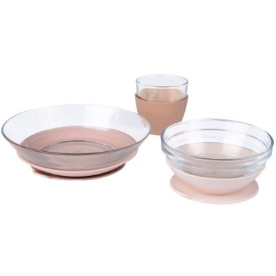 Coffret repas en verre X DURALEX Barbe à papa