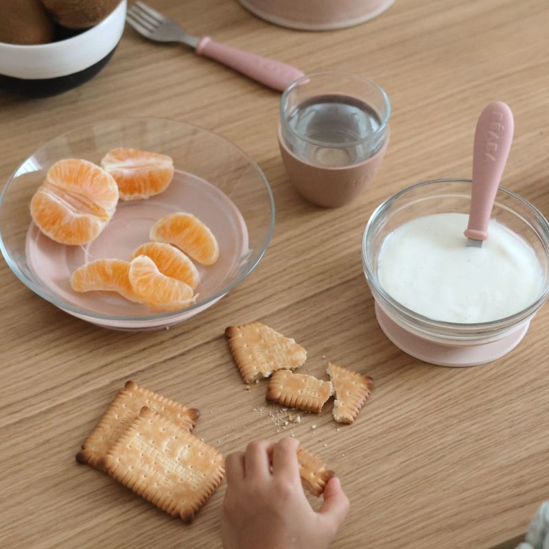 Coffret repas en verre X DURALEX Barbe à papa Béaba Ambiance 3