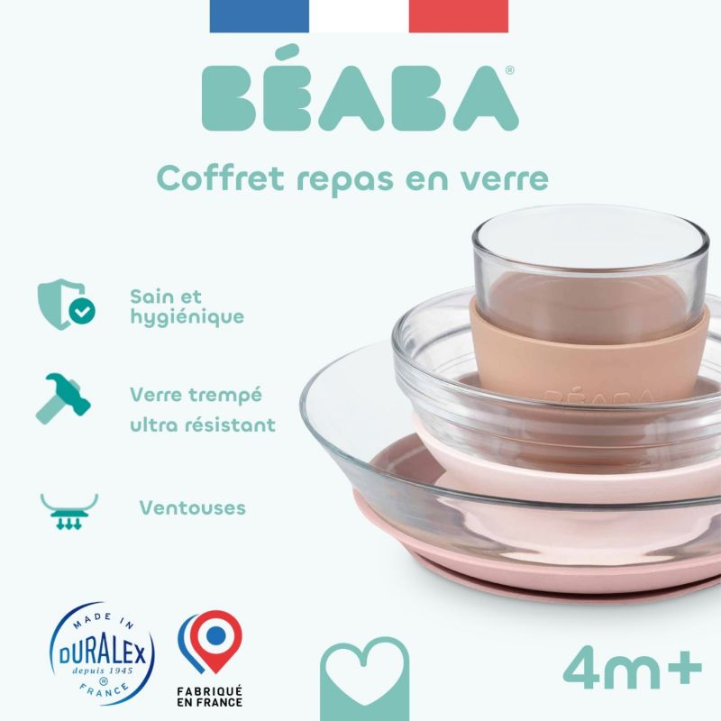Coffret repas en verre X DURALEX Barbe à papa Béaba Packaging 6