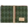 Tapis à langer imperméable Hyde Park Forest Green Diamonds Nobodinoz Produit 1