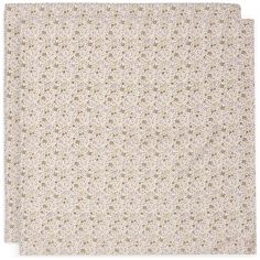 Lot de 2 maxi-langes en coton Flower Fairies (115 x 115 cm) - Jollein