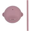 Bec anti-fuite + mini paille pour gobelet en silicone dusty rose  par We Might Be Tiny
