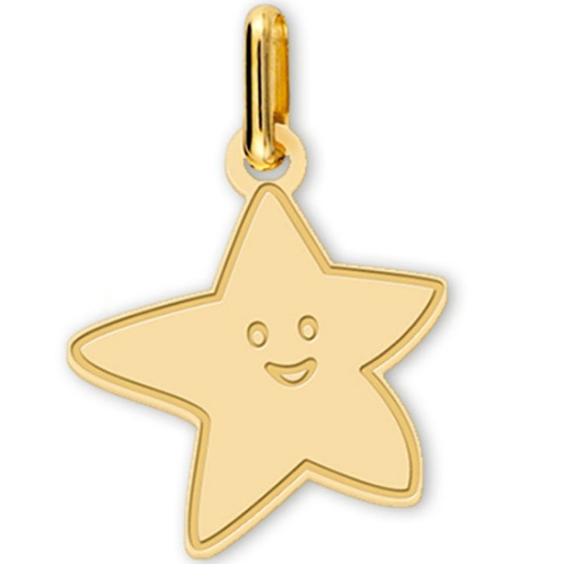 Pendentif Etoile (or jaune 750°) Lucas Lucor