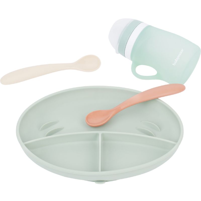 Coffret repas en silicone Grow'isy (4 pièces) Babymoov