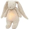 Peluche veilleuse lapin nature bio avec sons & lumières sable  par Moonie