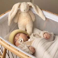 Peluche veilleuse lapin nature bio avec sons & lumières sable 2.0