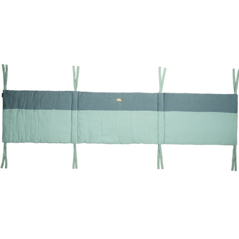 Tour de lit adaptable Nos jolis songes vert (pour lits 60 x 120 et 70 x 140 cm) Candide