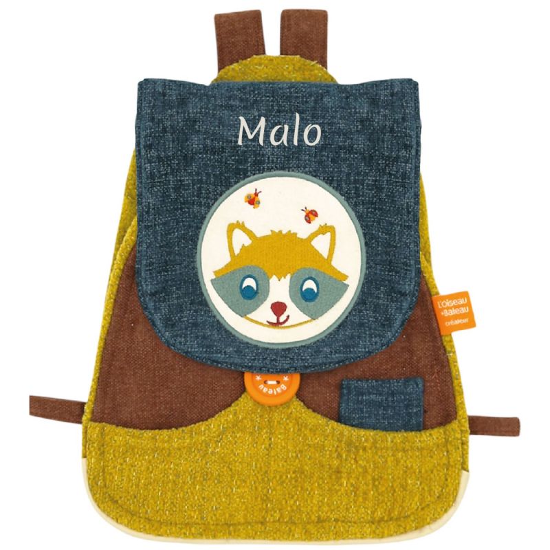 Sac à dos Tchikis 3 Raton Laveur (personnalisable) L'oiseau bateau Produit 1