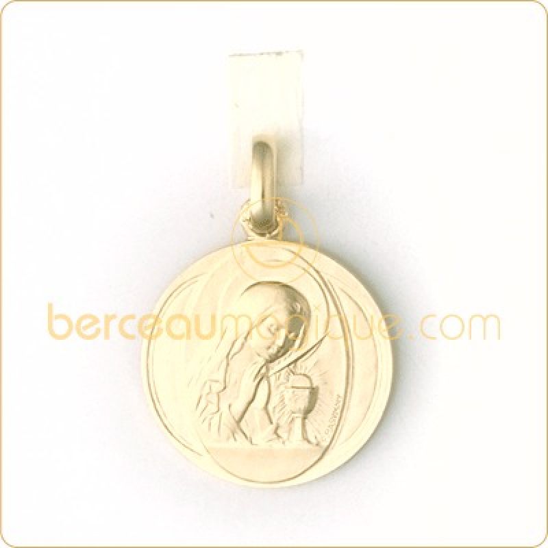 Médaille de communion fille (or jaune) Monnaie de Paris