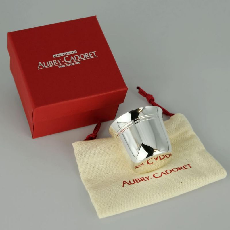 Coquetier évasé Filets personnalisable (Métal argenté) Aubry-Cadoret Ambiance 4