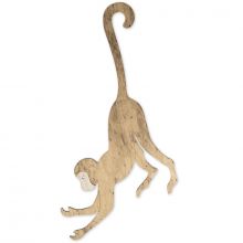Décoration à suspendre singe en bois doré Jungle Fever (20 x 39 cm)  par Arty Fêtes Factory