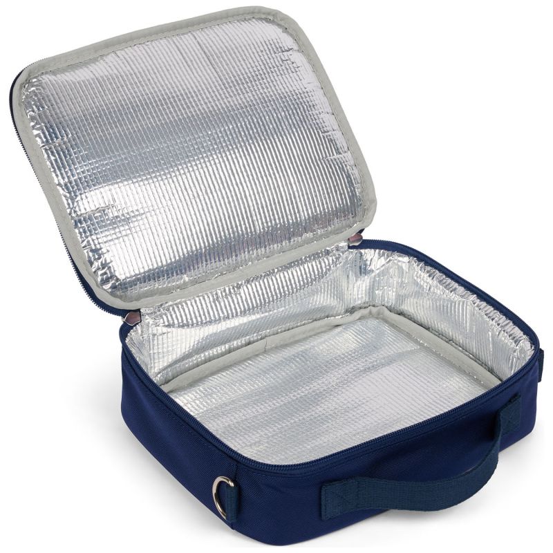 Sac isotherme Papillon Paillette Bleu Caramel & Cie Produit ouvert 3