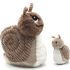 Peluche Speedou l'escargot maman et bébé brun (25 cm) - Les Déglingos